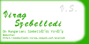 virag szebelledi business card